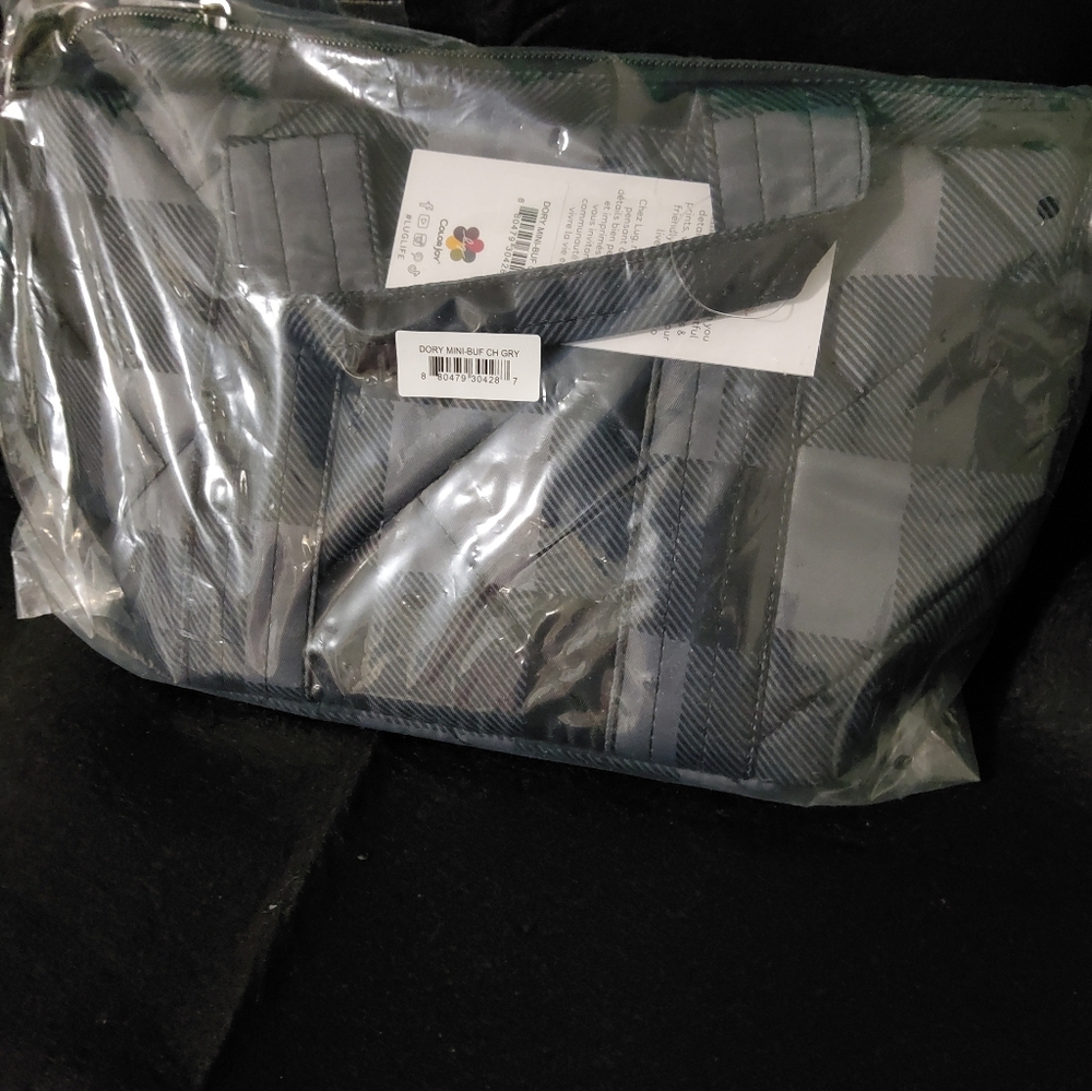 Lug Dory Mini Crossbody Bag, Buffalo Check Grey - Picture 6 of 7